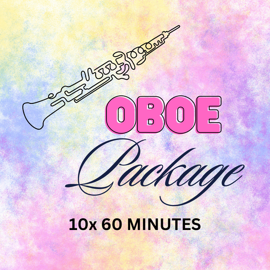 Oboe 1-on-1 – 10×60min Lessons
