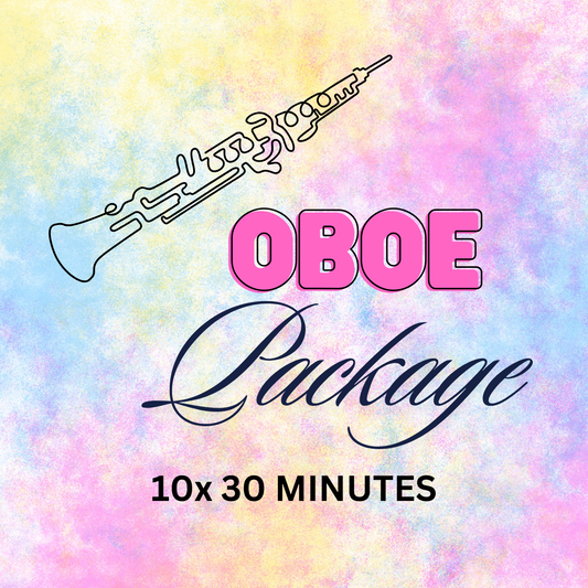 Oboe 1-on-1 – 10×30min Lessons
