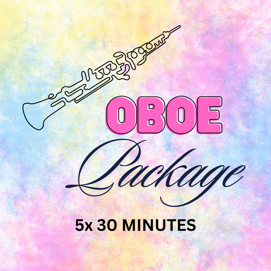 Oboe 1-on-1 – 5×30min Lessons